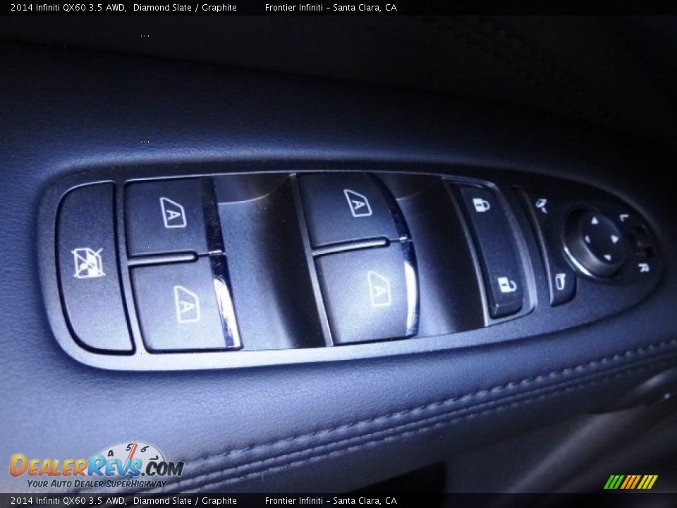 2014 Infiniti QX60 3.5 AWD Diamond Slate / Graphite Photo #16