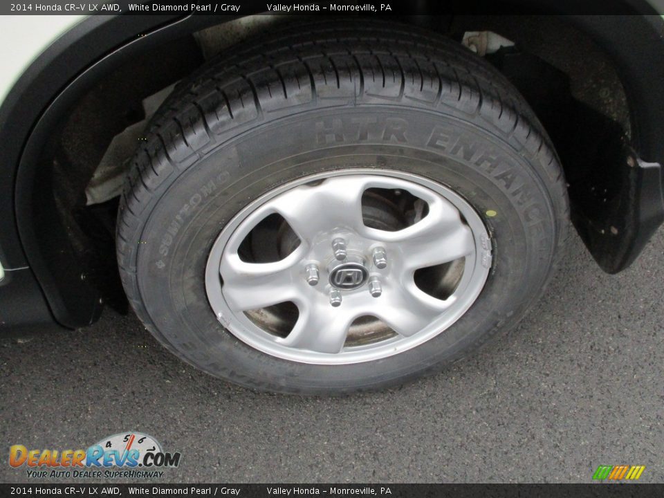 2014 Honda CR-V LX AWD White Diamond Pearl / Gray Photo #3