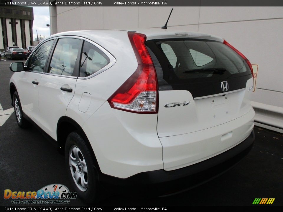 2014 Honda CR-V LX AWD White Diamond Pearl / Gray Photo #4