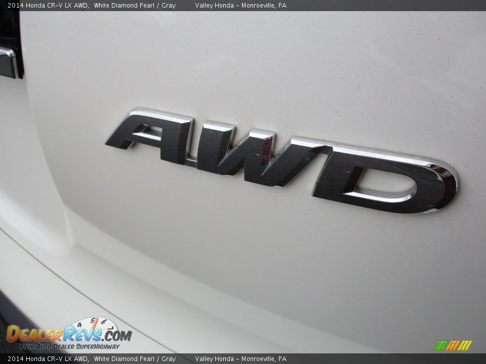 2014 Honda CR-V LX AWD White Diamond Pearl / Gray Photo #7