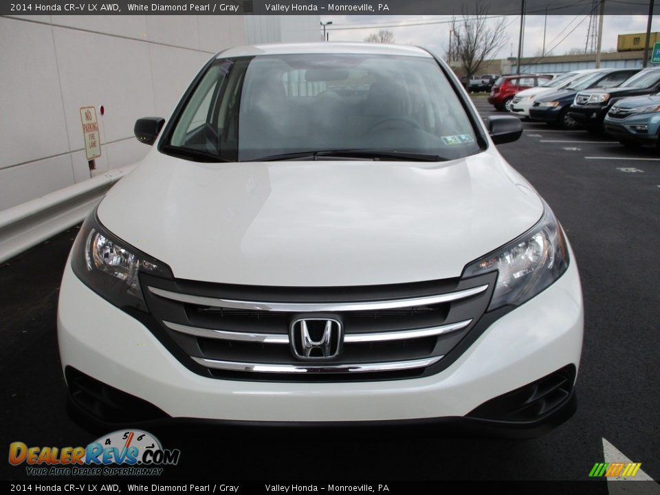 2014 Honda CR-V LX AWD White Diamond Pearl / Gray Photo #9