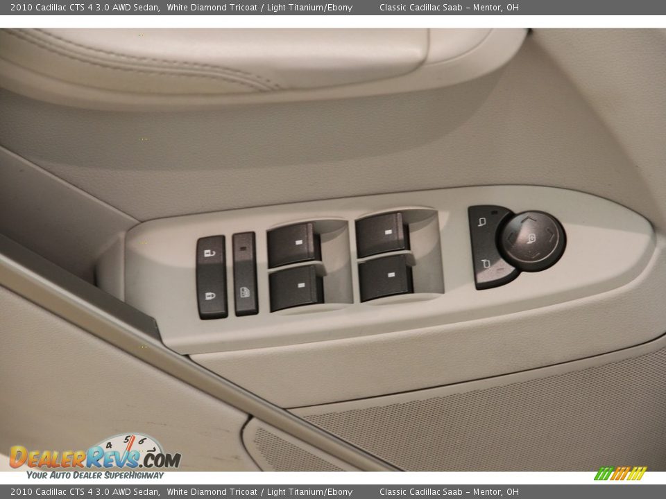 2010 Cadillac CTS 4 3.0 AWD Sedan White Diamond Tricoat / Light Titanium/Ebony Photo #5