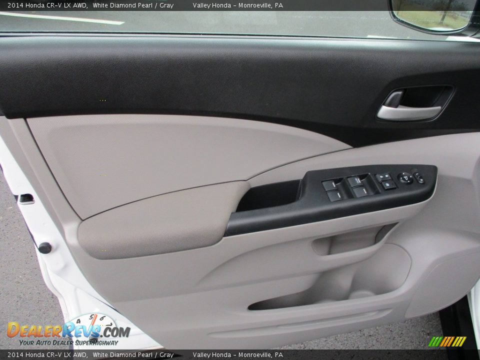2014 Honda CR-V LX AWD White Diamond Pearl / Gray Photo #11