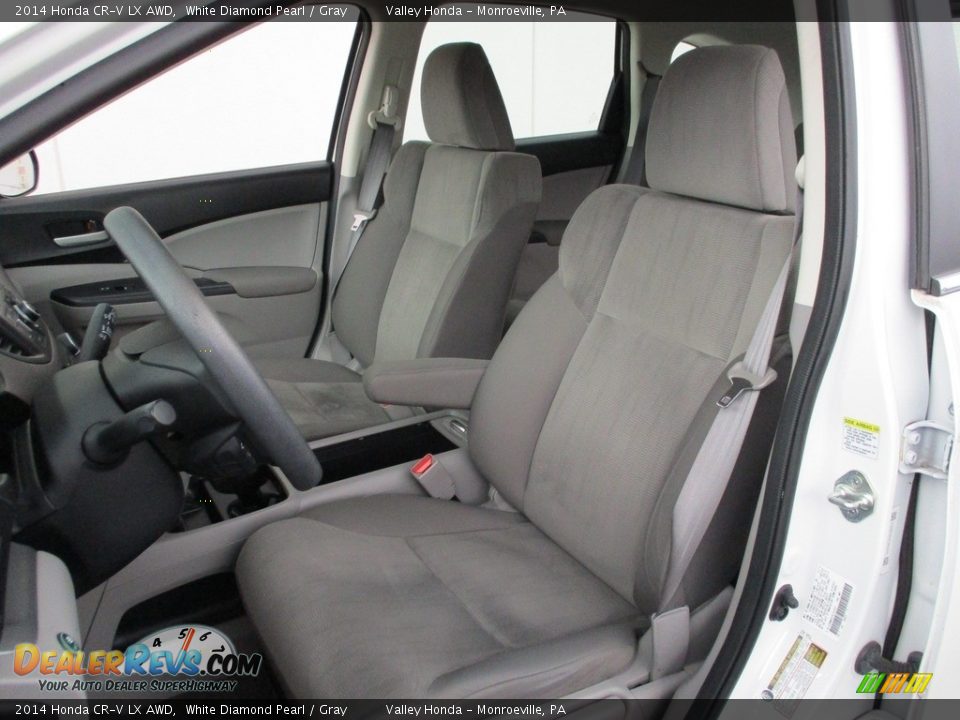 2014 Honda CR-V LX AWD White Diamond Pearl / Gray Photo #12