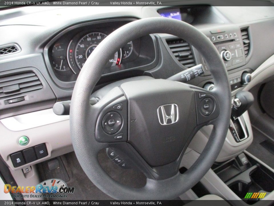 2014 Honda CR-V LX AWD White Diamond Pearl / Gray Photo #14
