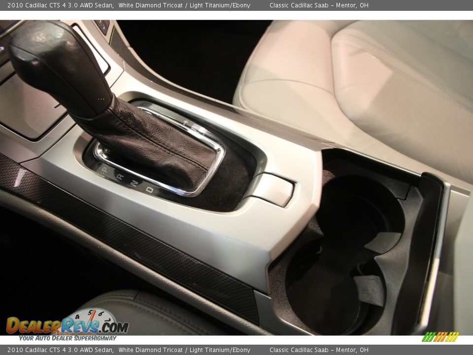 2010 Cadillac CTS 4 3.0 AWD Sedan White Diamond Tricoat / Light Titanium/Ebony Photo #13