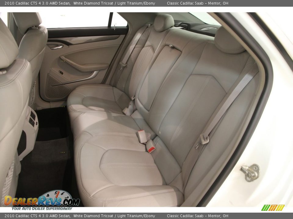 2010 Cadillac CTS 4 3.0 AWD Sedan White Diamond Tricoat / Light Titanium/Ebony Photo #16