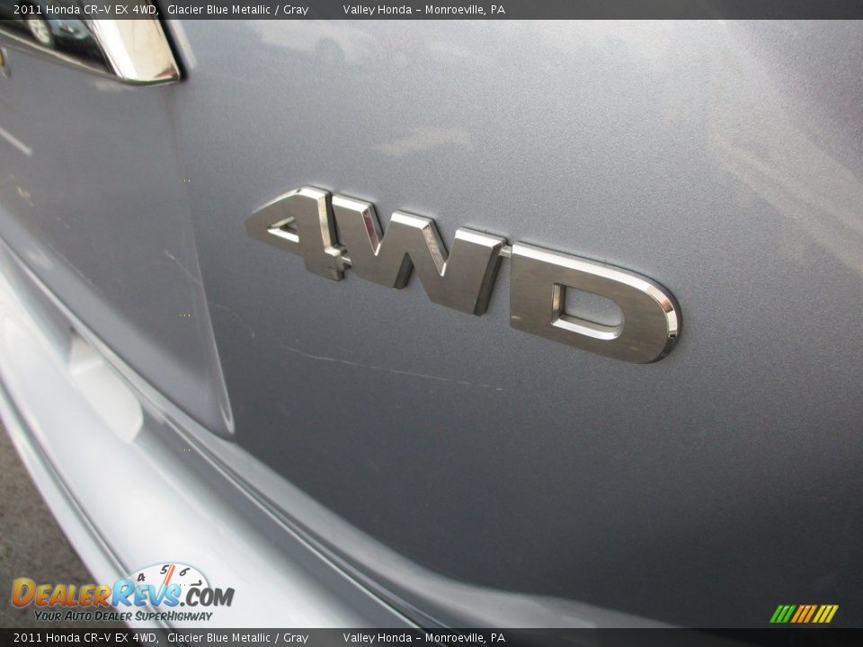 2011 Honda CR-V EX 4WD Glacier Blue Metallic / Gray Photo #8
