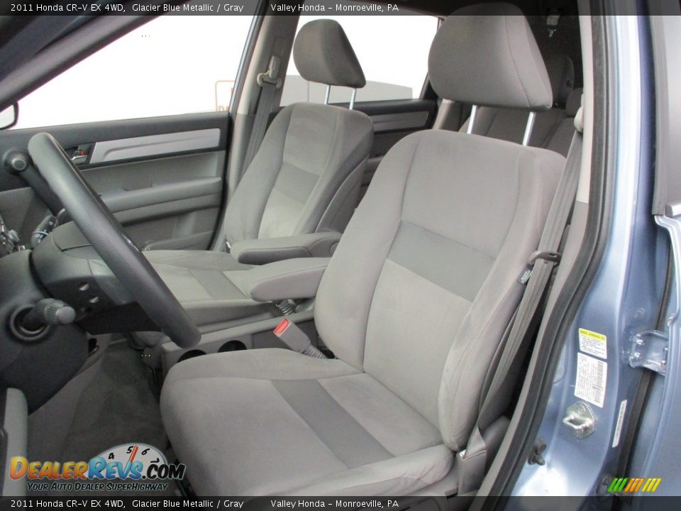 2011 Honda CR-V EX 4WD Glacier Blue Metallic / Gray Photo #14