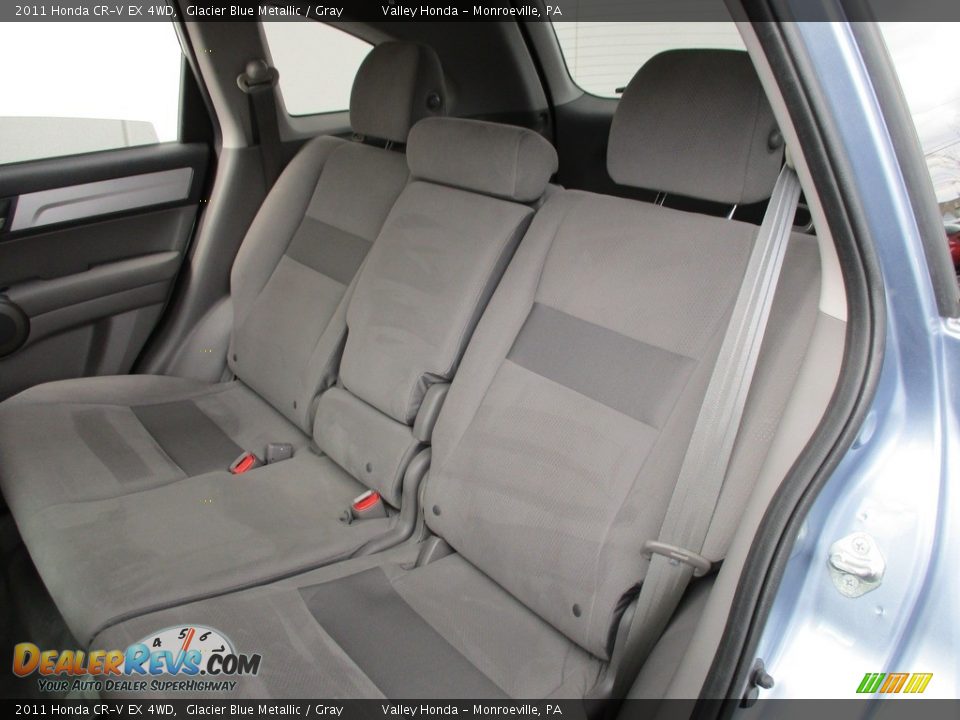 2011 Honda CR-V EX 4WD Glacier Blue Metallic / Gray Photo #15
