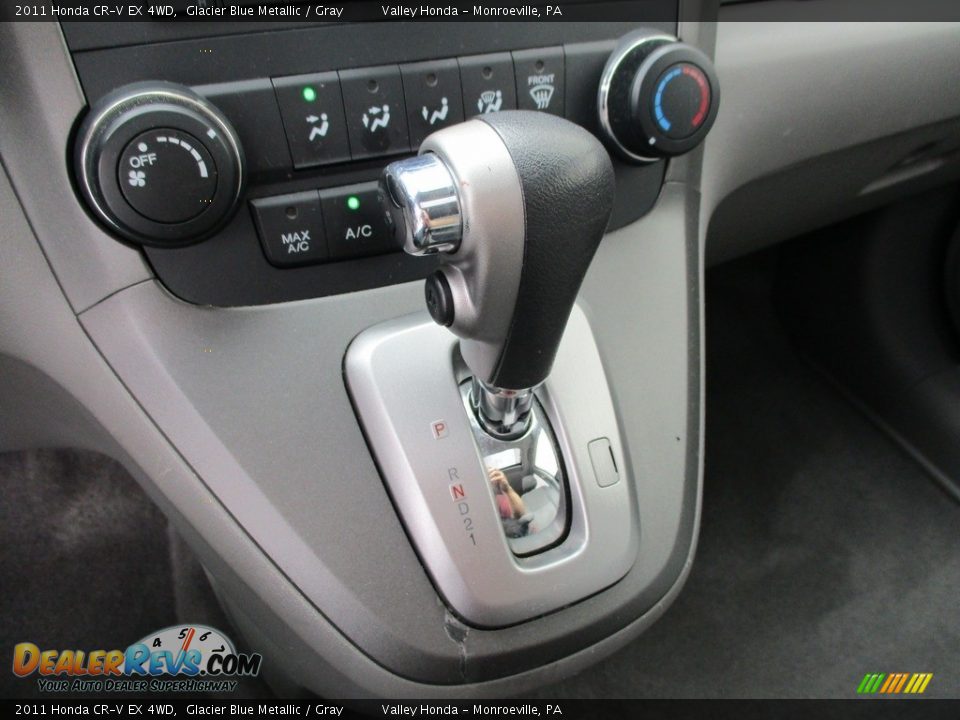 2011 Honda CR-V EX 4WD Glacier Blue Metallic / Gray Photo #17