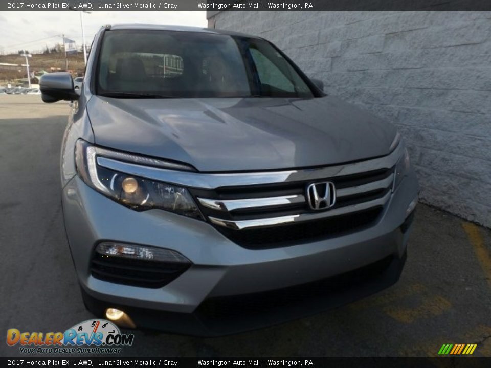 2017 Honda Pilot EX-L AWD Lunar Silver Metallic / Gray Photo #4