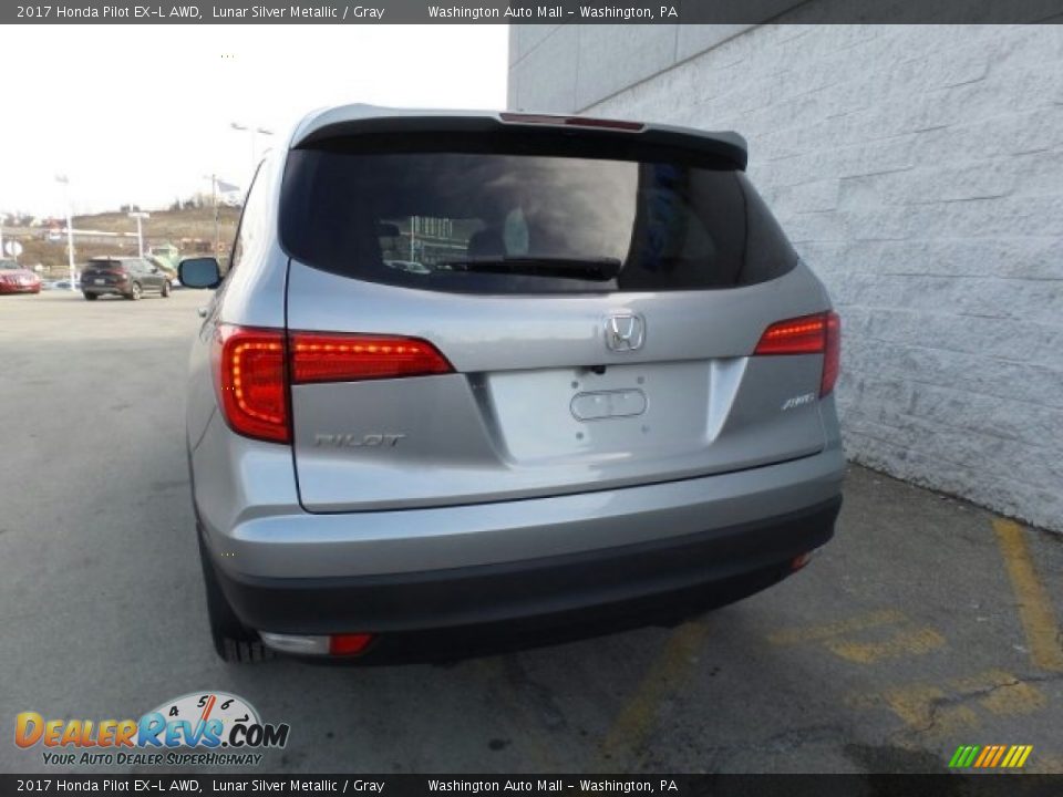 2017 Honda Pilot EX-L AWD Lunar Silver Metallic / Gray Photo #7