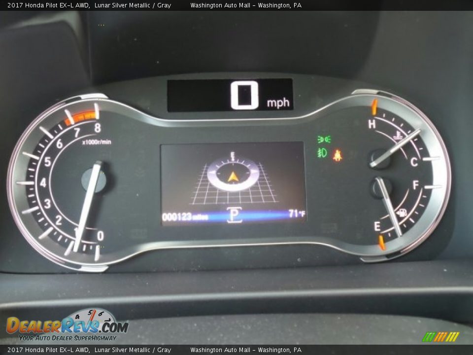 2017 Honda Pilot EX-L AWD Gauges Photo #19