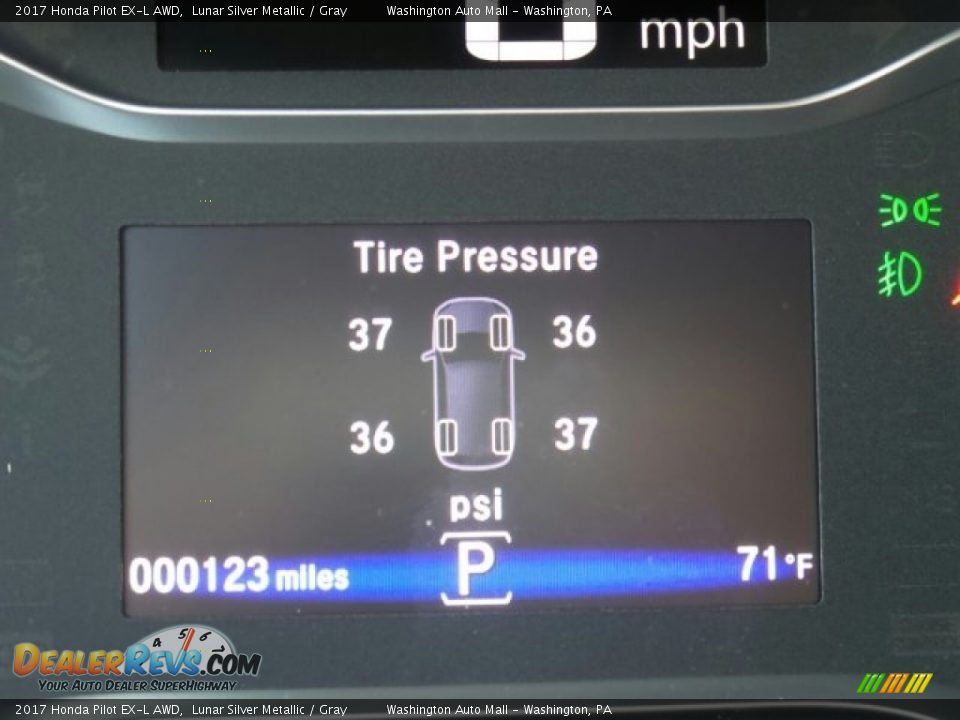 2017 Honda Pilot EX-L AWD Lunar Silver Metallic / Gray Photo #21