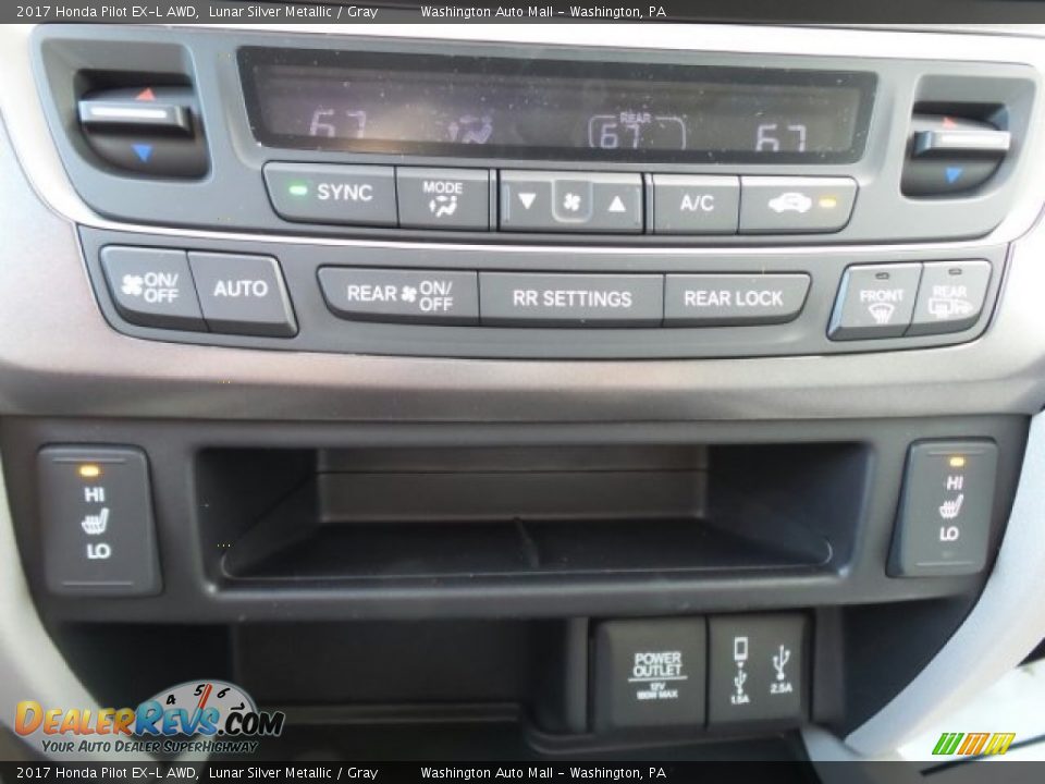 2017 Honda Pilot EX-L AWD Lunar Silver Metallic / Gray Photo #32