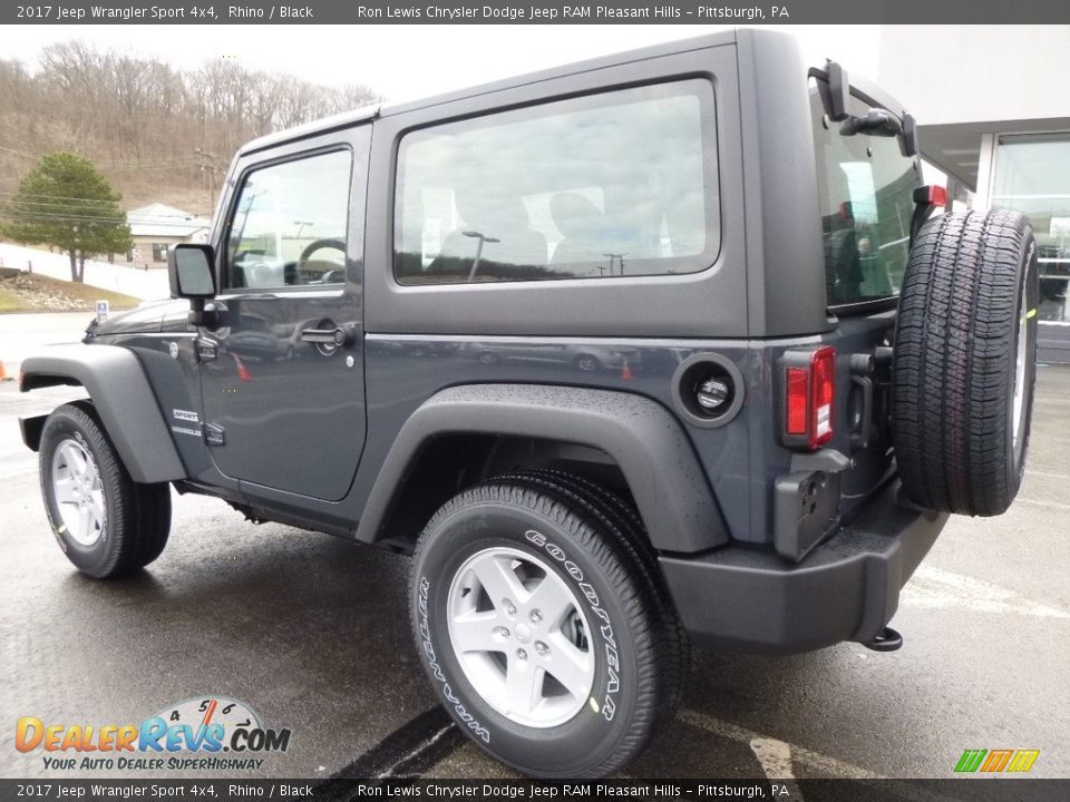 2017 Jeep Wrangler Sport 4x4 Rhino / Black Photo #3