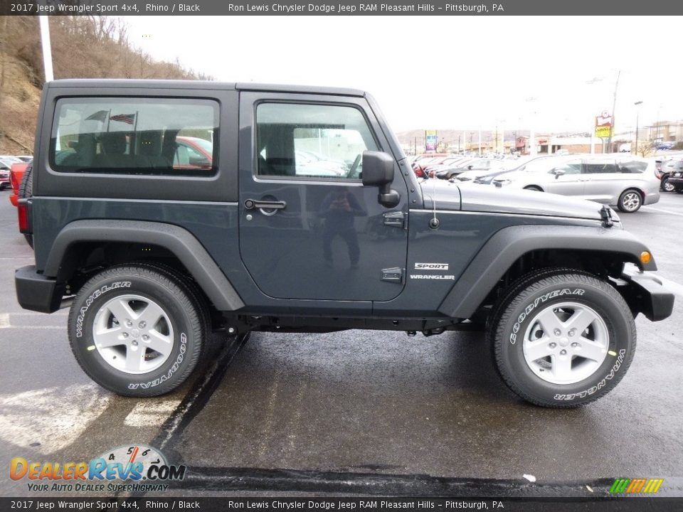 2017 Jeep Wrangler Sport 4x4 Rhino / Black Photo #7