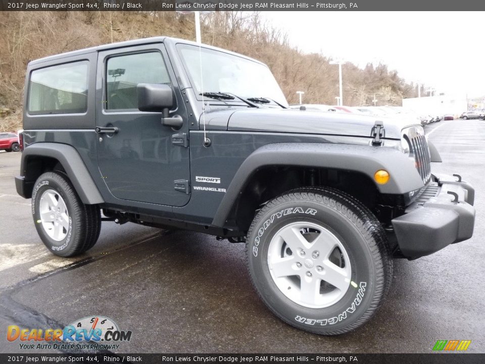 2017 Jeep Wrangler Sport 4x4 Rhino / Black Photo #8