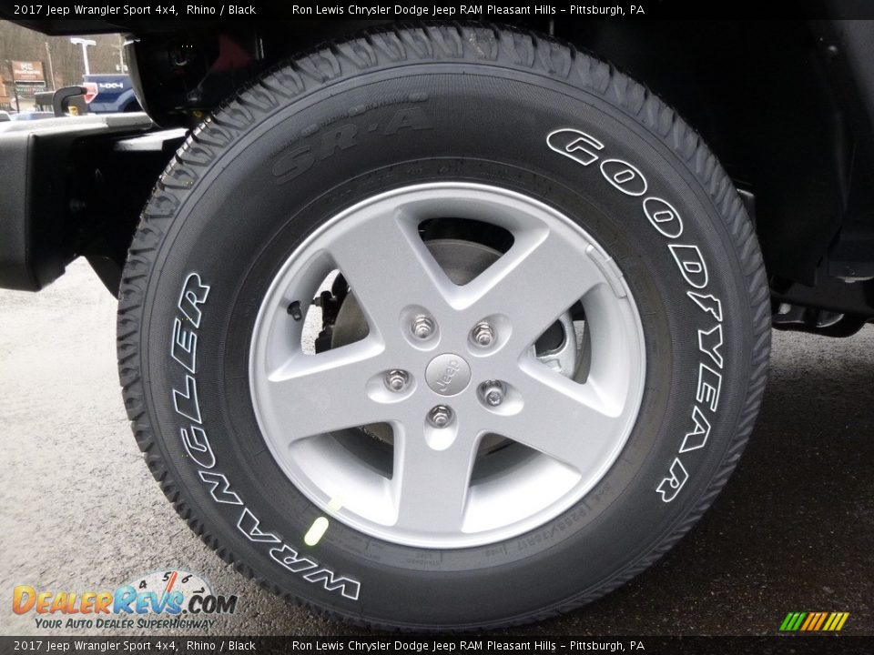 2017 Jeep Wrangler Sport 4x4 Rhino / Black Photo #10