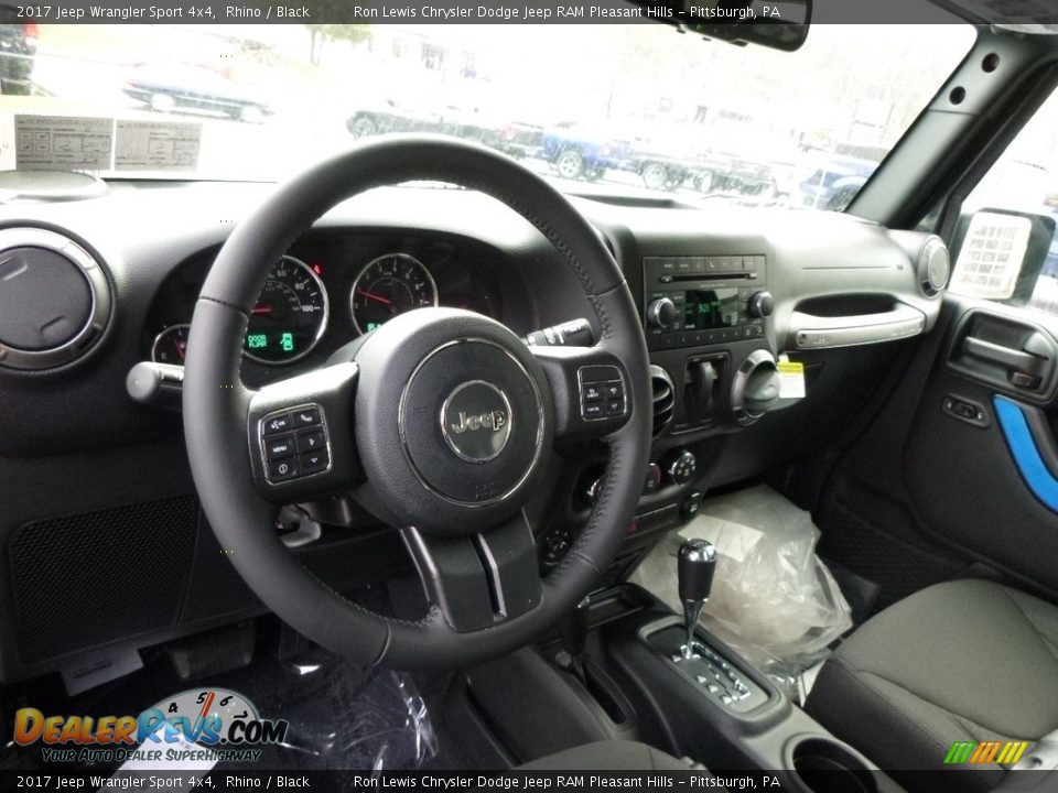 2017 Jeep Wrangler Sport 4x4 Rhino / Black Photo #13
