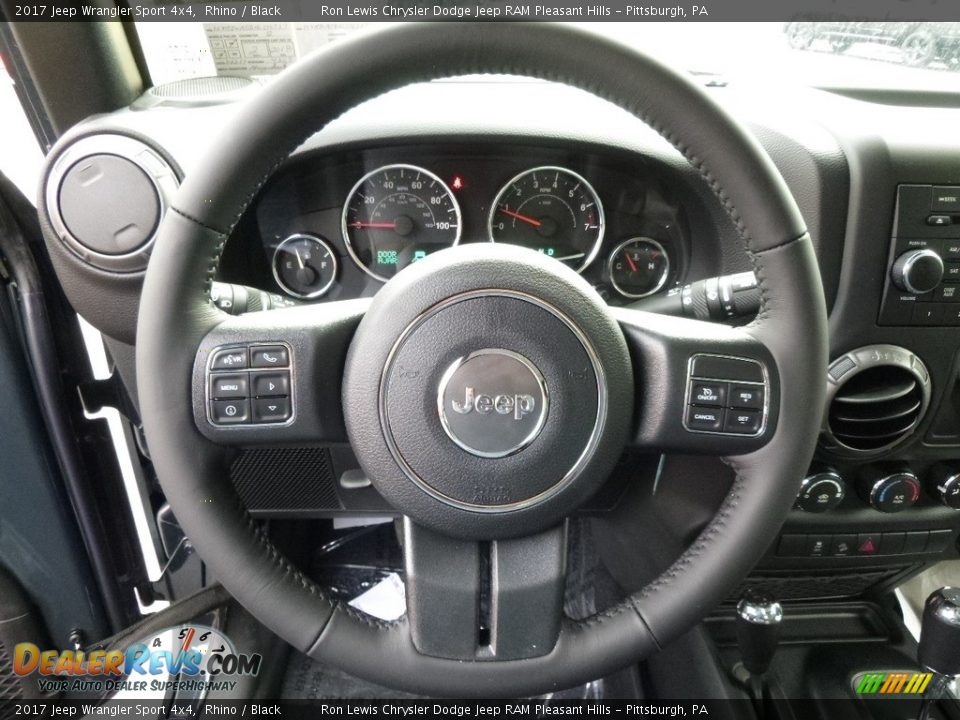 2017 Jeep Wrangler Sport 4x4 Rhino / Black Photo #16