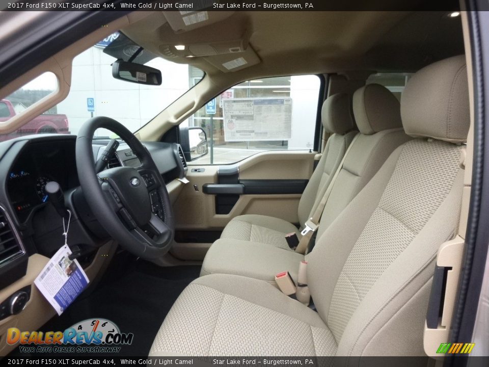 Light Camel Interior - 2017 Ford F150 XLT SuperCab 4x4 Photo #9