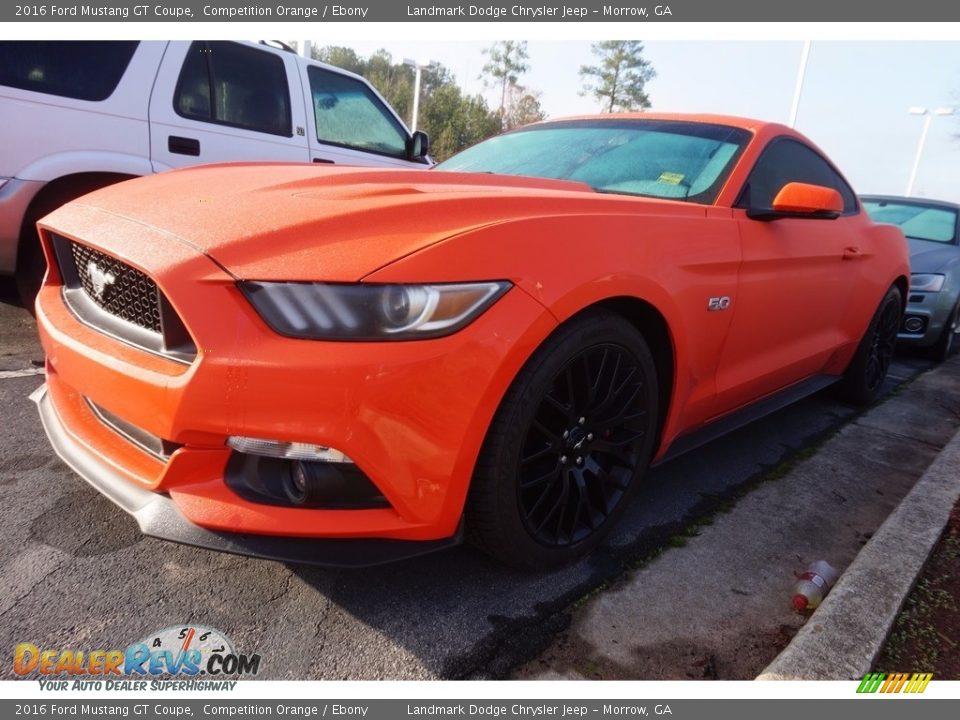 2016 Ford Mustang GT Coupe Competition Orange / Ebony Photo #1