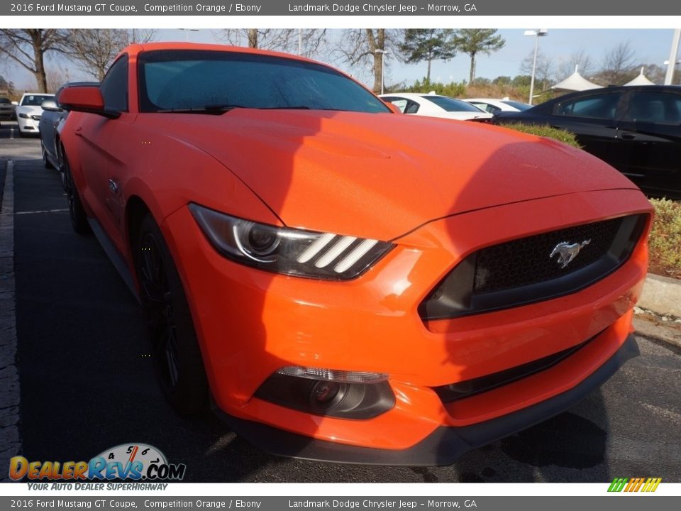 2016 Ford Mustang GT Coupe Competition Orange / Ebony Photo #4
