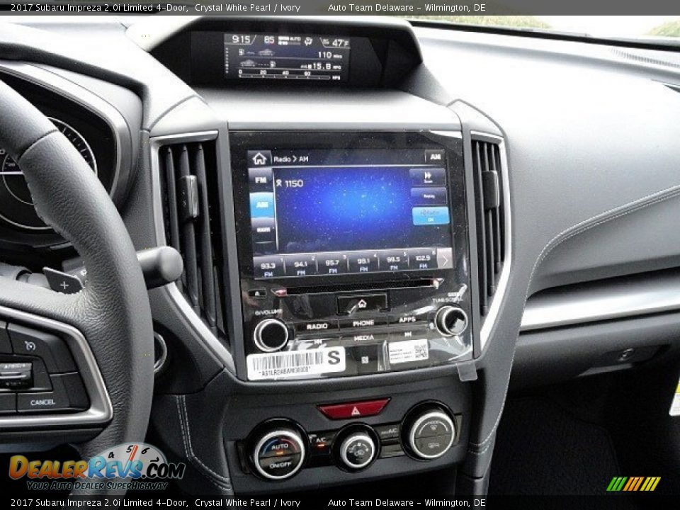Controls of 2017 Subaru Impreza 2.0i Limited 4-Door Photo #16