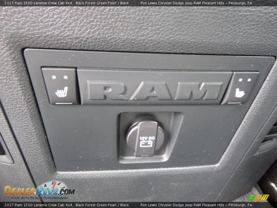 2017 Ram 1500 Laramie Crew Cab 4x4 Black Forest Green Pearl / Black Photo #11