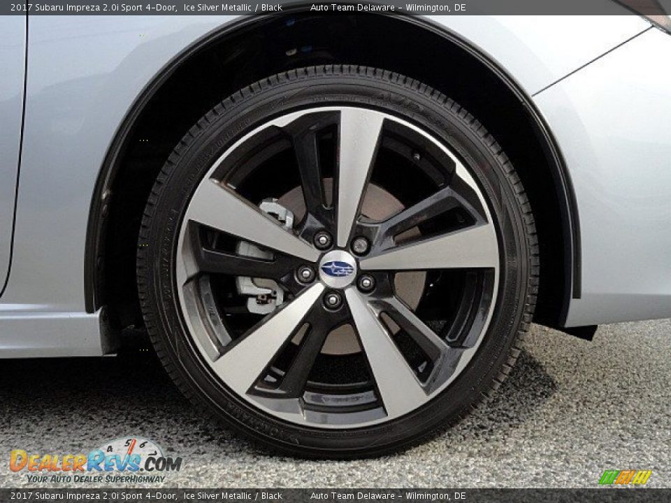 2017 Subaru Impreza 2.0i Sport 4-Door Ice Silver Metallic / Black Photo #8