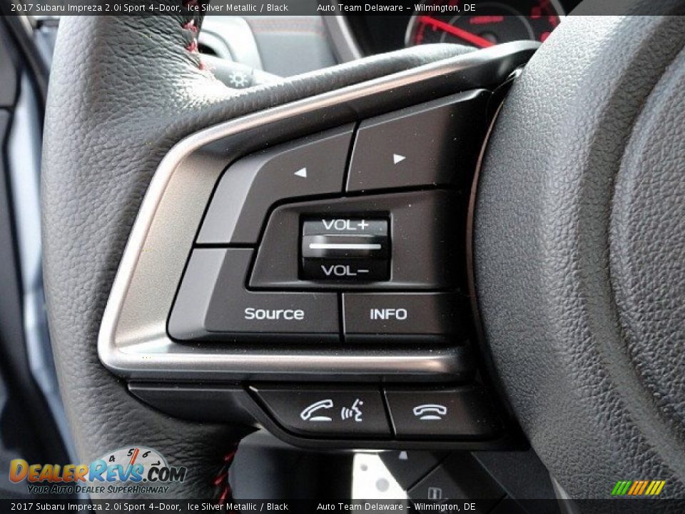 2017 Subaru Impreza 2.0i Sport 4-Door Ice Silver Metallic / Black Photo #23