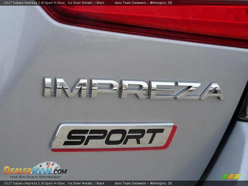 2017 Subaru Impreza 2.0i Sport 4-Door Ice Silver Metallic / Black Photo #33