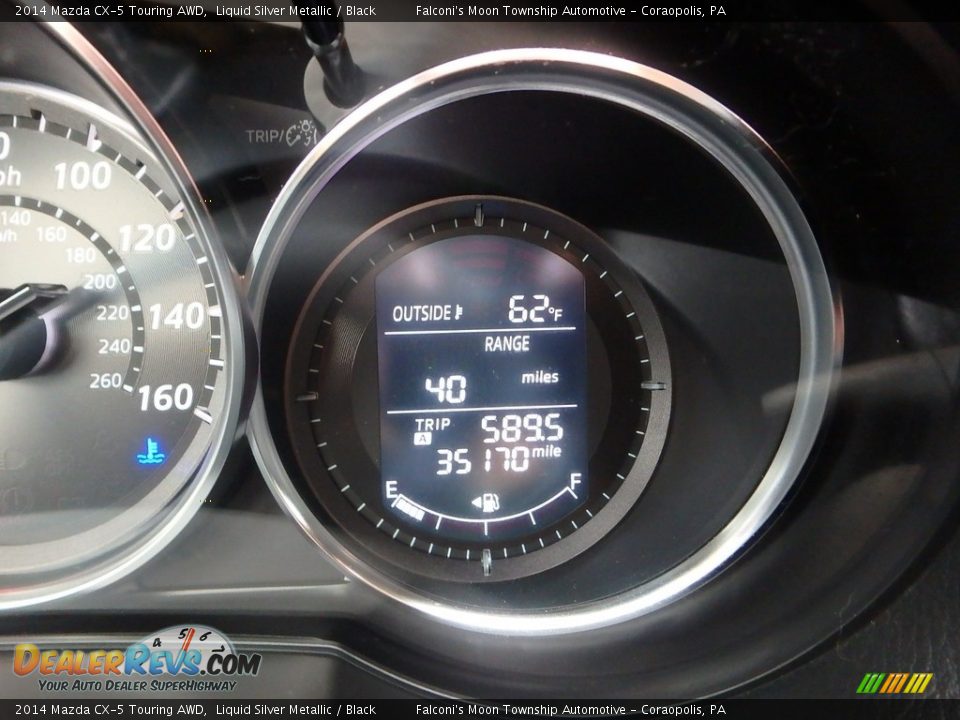 2014 Mazda CX-5 Touring AWD Liquid Silver Metallic / Black Photo #24