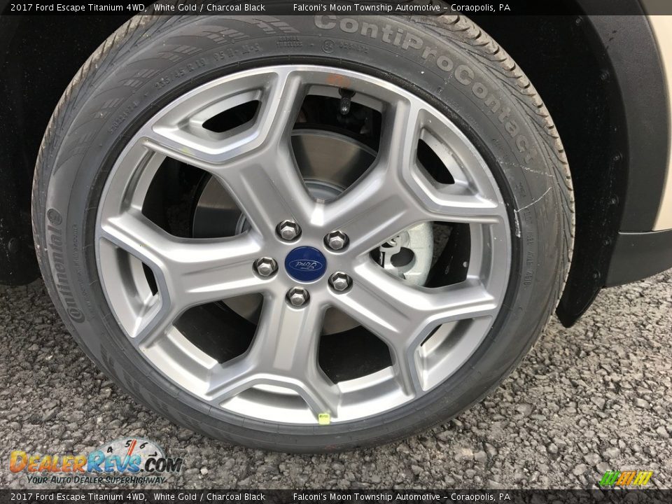 2017 Ford Escape Titanium 4WD White Gold / Charcoal Black Photo #6