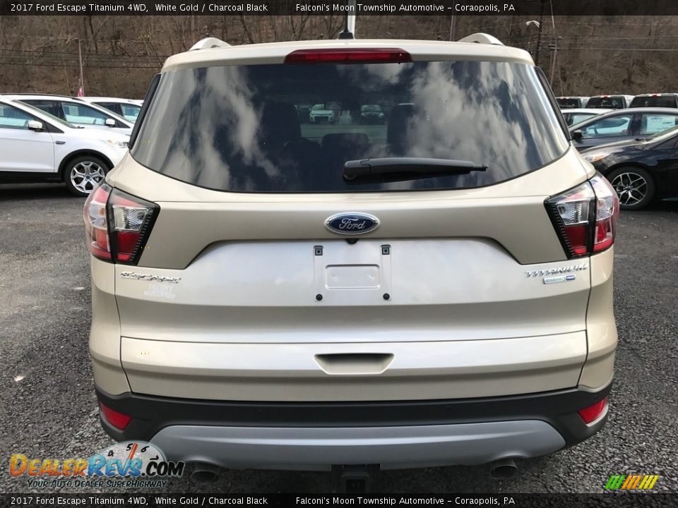 2017 Ford Escape Titanium 4WD White Gold / Charcoal Black Photo #8