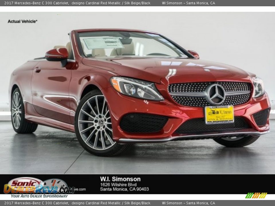 2017 Mercedes-Benz C 300 Cabriolet designo Cardinal Red Metallic / Silk Beige/Black Photo #1
