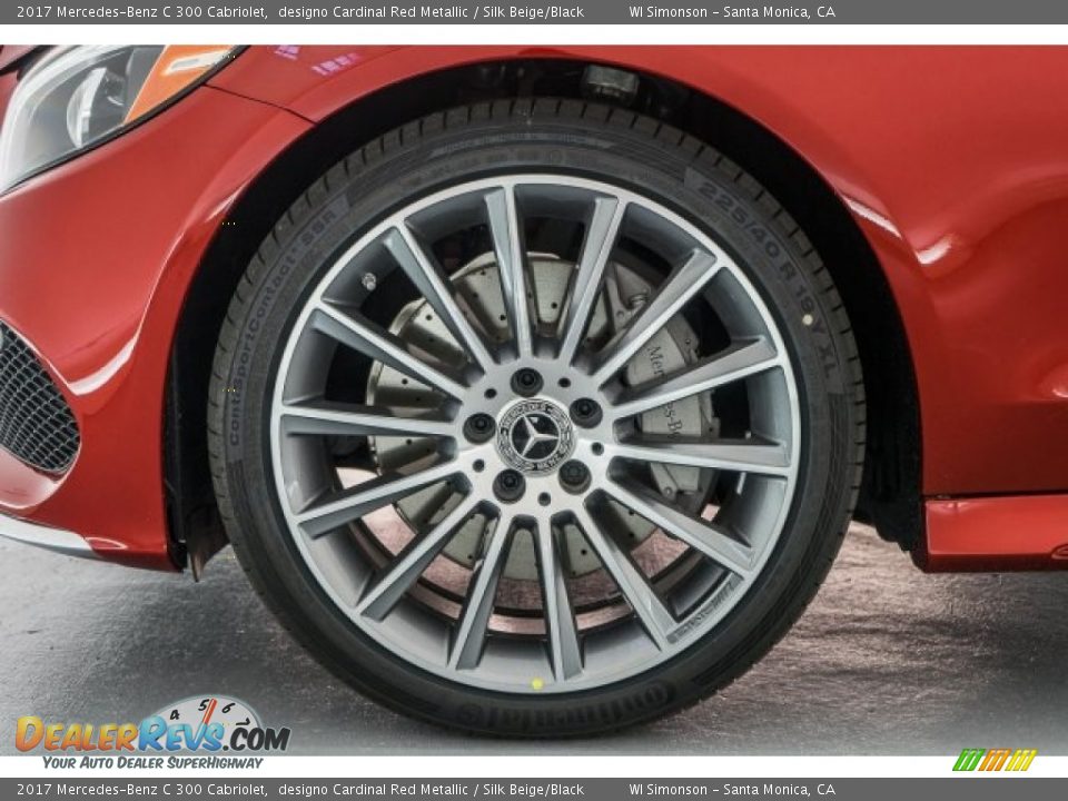 2017 Mercedes-Benz C 300 Cabriolet designo Cardinal Red Metallic / Silk Beige/Black Photo #10