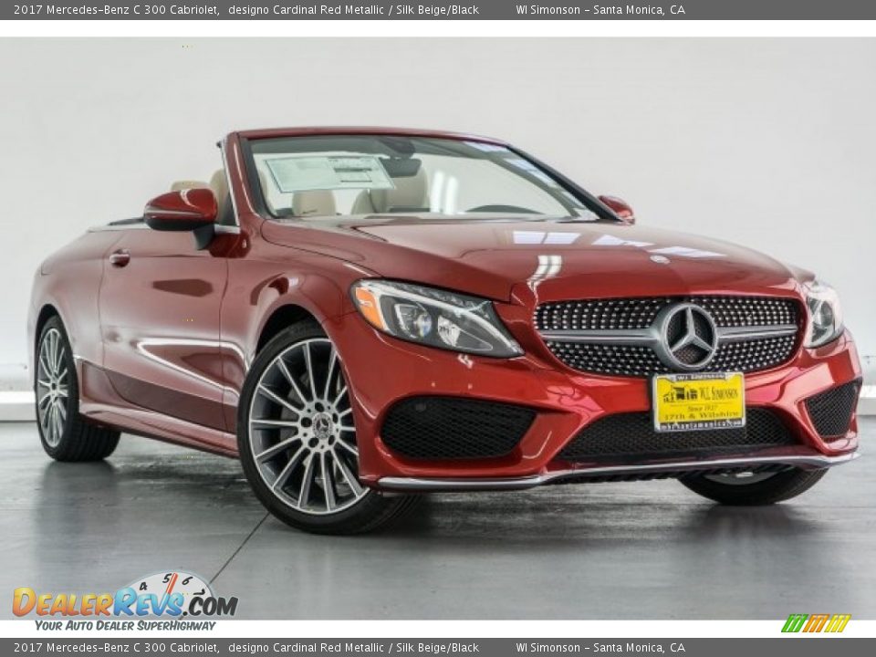 2017 Mercedes-Benz C 300 Cabriolet designo Cardinal Red Metallic / Silk Beige/Black Photo #12