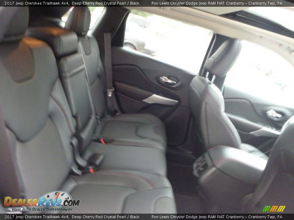 2017 Jeep Cherokee Trailhawk 4x4 Deep Cherry Red Crystal Pearl / Black Photo #7