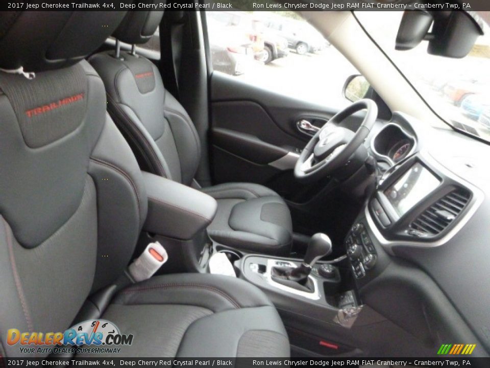 2017 Jeep Cherokee Trailhawk 4x4 Deep Cherry Red Crystal Pearl / Black Photo #8