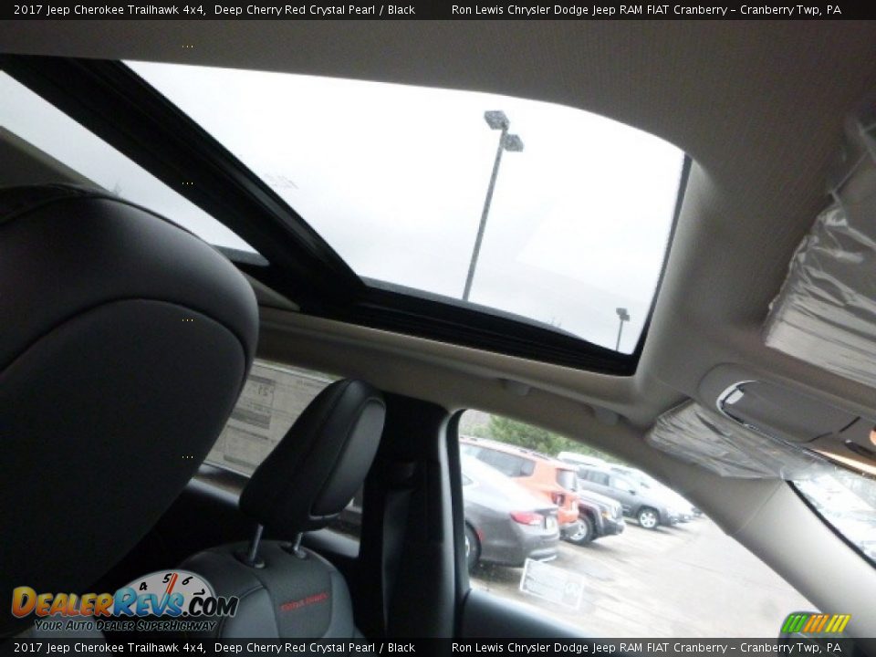2017 Jeep Cherokee Trailhawk 4x4 Deep Cherry Red Crystal Pearl / Black Photo #9