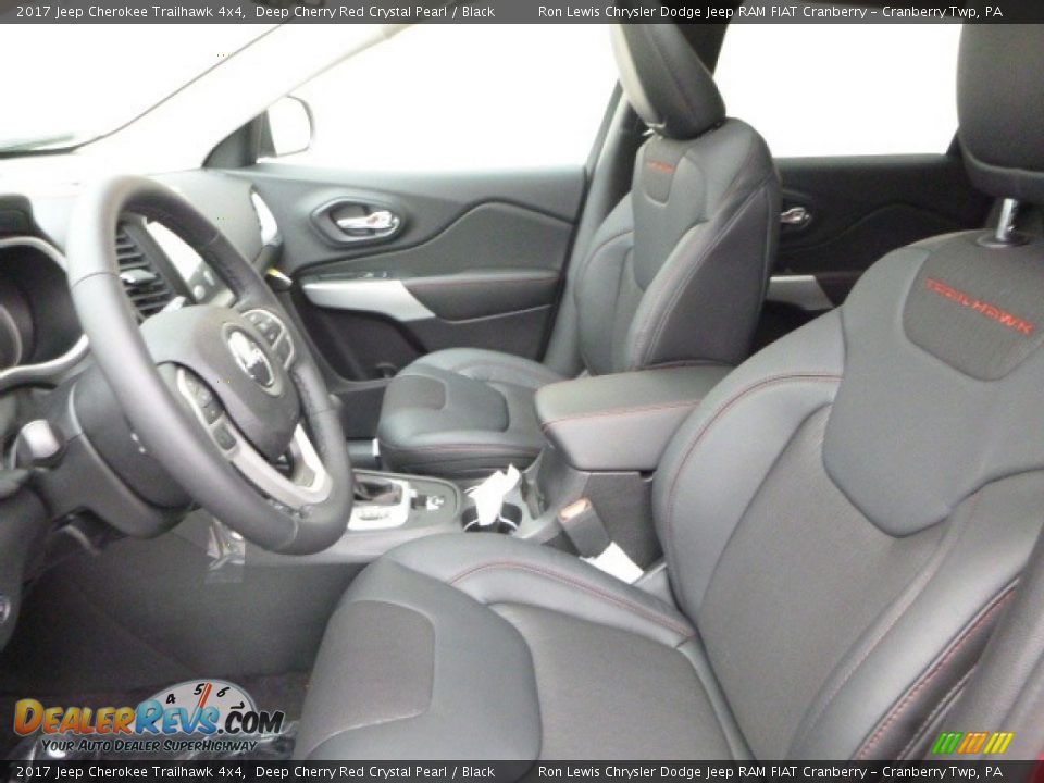 2017 Jeep Cherokee Trailhawk 4x4 Deep Cherry Red Crystal Pearl / Black Photo #12