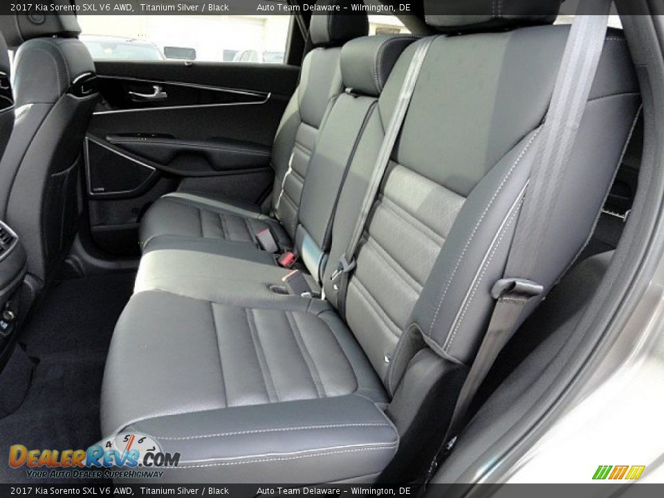 Rear Seat of 2017 Kia Sorento SXL V6 AWD Photo #10