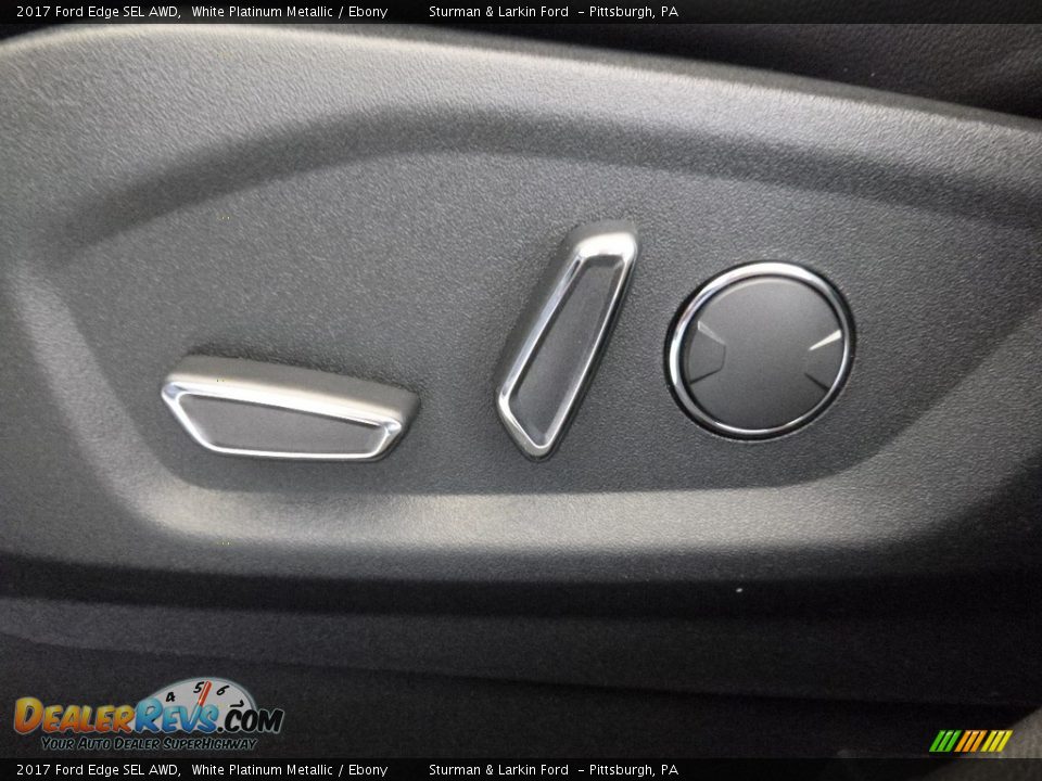 2017 Ford Edge SEL AWD White Platinum Metallic / Ebony Photo #12