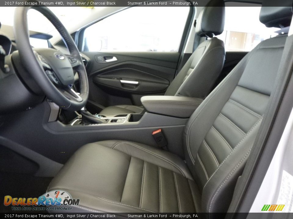 2017 Ford Escape Titanium 4WD Ingot Silver / Charcoal Black Photo #7