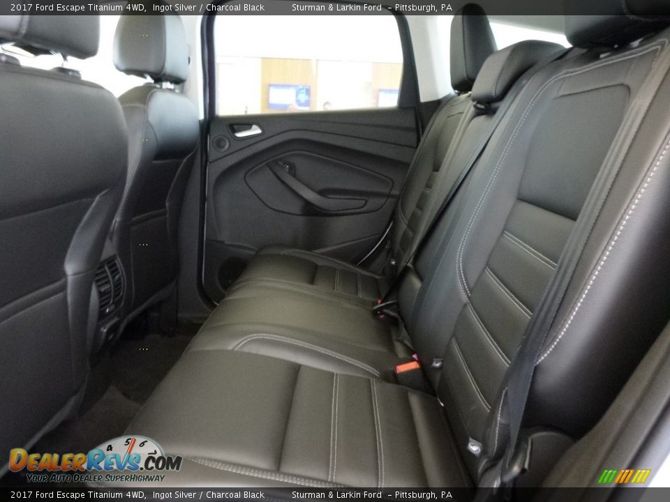 2017 Ford Escape Titanium 4WD Ingot Silver / Charcoal Black Photo #8