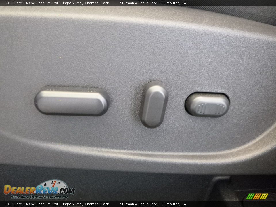 2017 Ford Escape Titanium 4WD Ingot Silver / Charcoal Black Photo #12