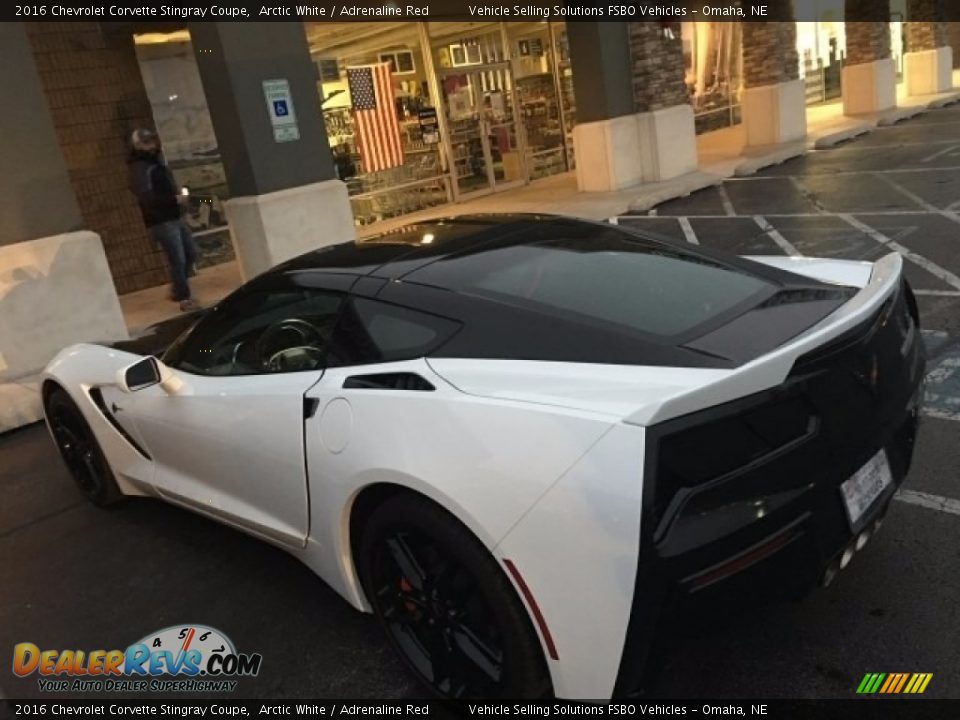 2016 Chevrolet Corvette Stingray Coupe Arctic White / Adrenaline Red Photo #3